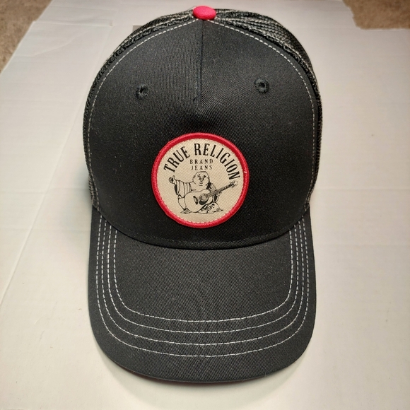 True Religion Trucker Hat with Logo Patch - Picture 1 of 9